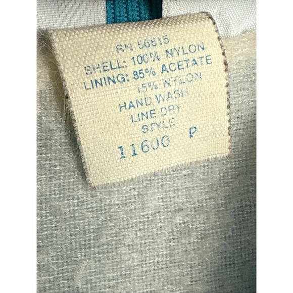 Vintage Turquoise Satin Jacket West Ark Southwestern Native Bar Lights Prod READ - Picture 12 of 14